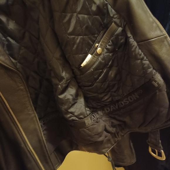 Men’s Harley Davidson Leather Jacket Eagle Embossed - large - Picture 8 of 12